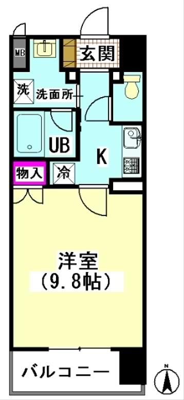A・N BEARS MANSION(1K/2階)の間取り写真
