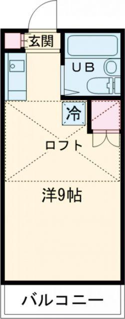 リバージュンT(ワンルーム/1階)の間取り写真