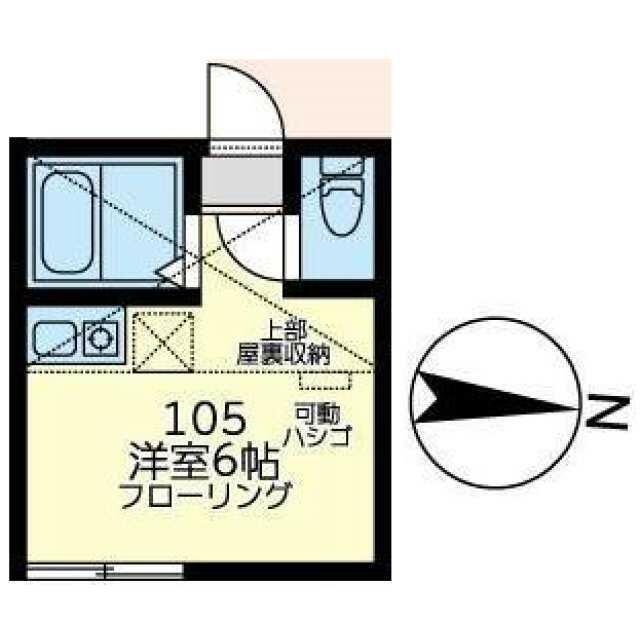 ユナイト保土ヶ谷ペトロフ(ワンルーム/1階)の間取り写真