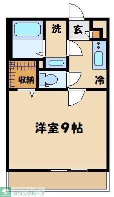 リブリ・VILLA MMC Ⅲ(1K/1階)の間取り写真