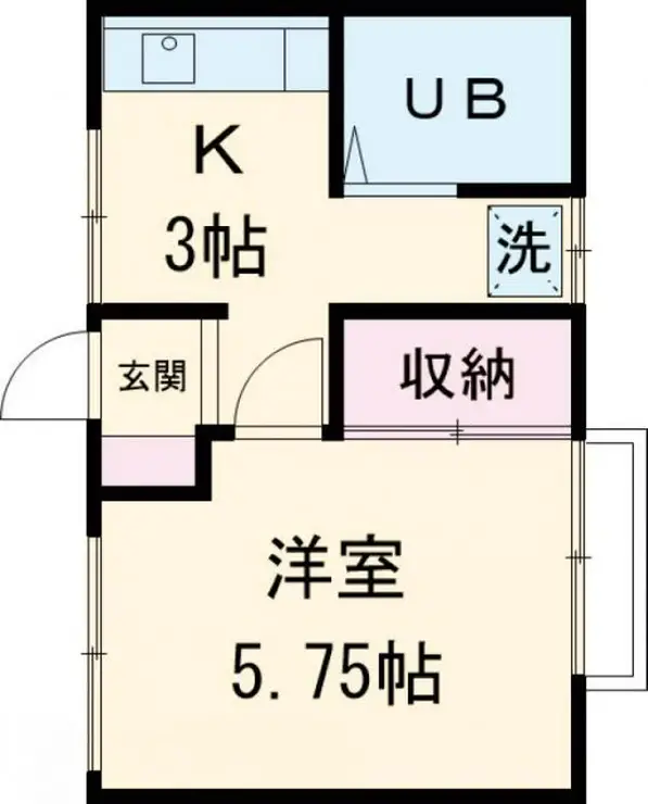 ハイツムサシノ 2階階 間取り