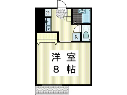 K-ONE -ケーワン-(1K/1階)の間取り写真
