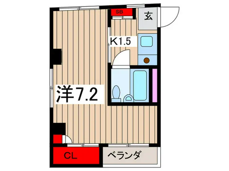 カーサスギタ 2階階 間取り