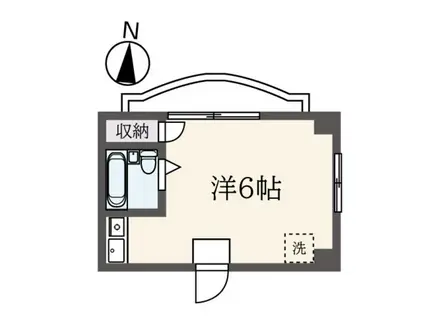 コーポ エス・アイ・シーI(ワンルーム/2階)の間取り写真