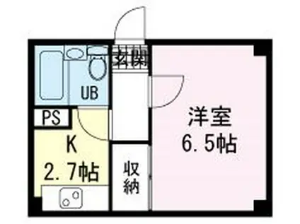 コーポ長沢(1K/1階)の間取り写真