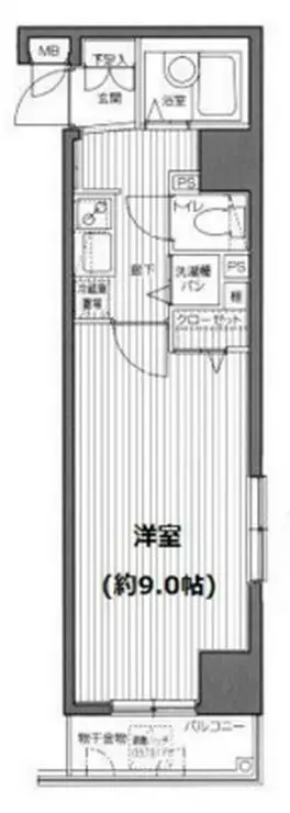 ガラ・ステージ麻布十番 7階階 間取り