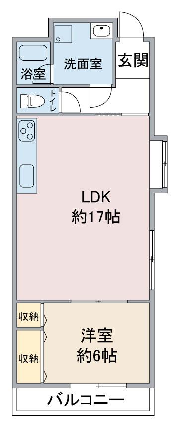 赤坪第2小菅ビル(1LDK/1階)の間取り写真