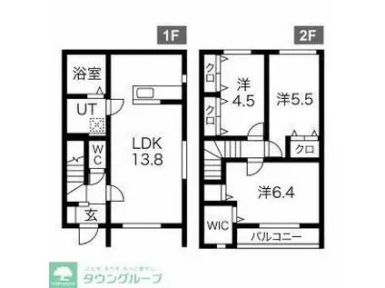 MERVEILL I(3LDK/1階)の間取り写真