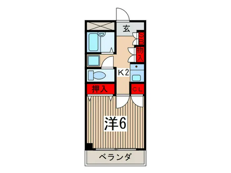 クレセントくすのき台 3階階 間取り
