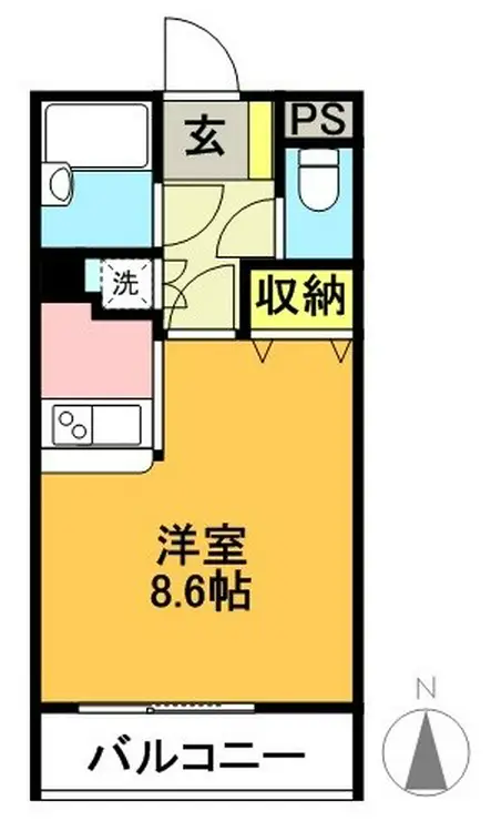 ロクサーヌ北沢 3階階 間取り