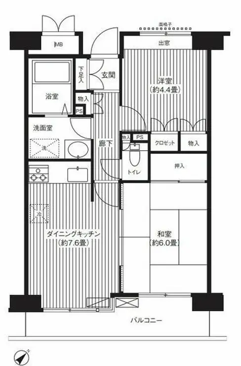 ステラメゾン武蔵小山 6階階 間取り