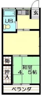 コーポみゆき(2K/2階)の間取り写真