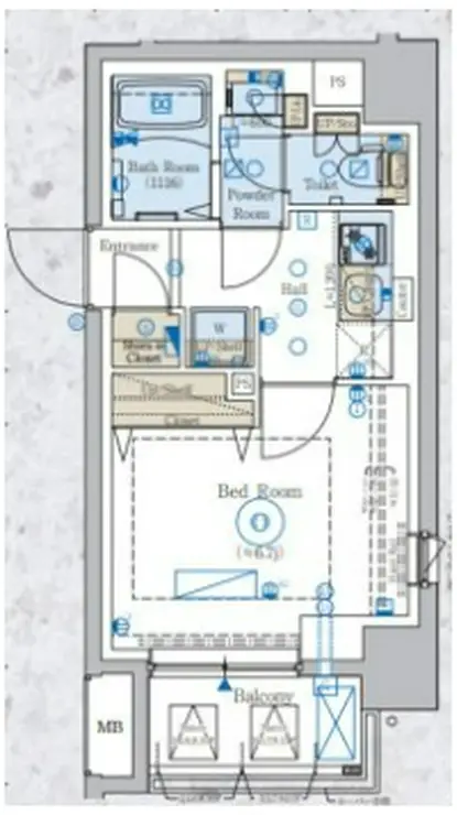 エステムコート横濱反町 2階階 間取り