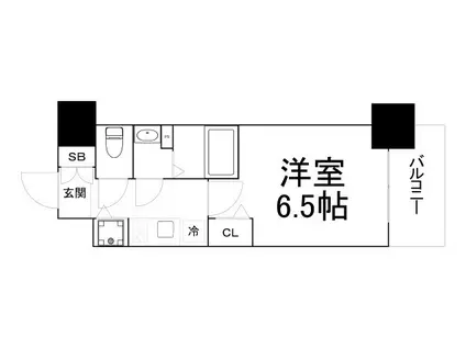 アドバンス大阪バレンシア(1K/8階)の間取り写真