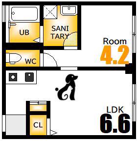 M TERRACE住吉(1LDK/5階)の間取り写真