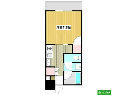 アーバンYOU(1K/1階)の間取り写真