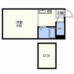 シティハウスメイプル(1K/2階)の間取り写真