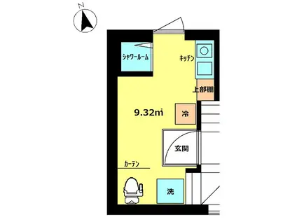 カーサ・コスタ浅草(ワンルーム/2階)の間取り写真