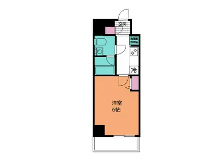 アーバンパーク行徳ステーションフロント(1K/8階)の間取り写真