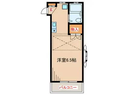 メゾン高野第一(ワンルーム/3階)の間取り写真