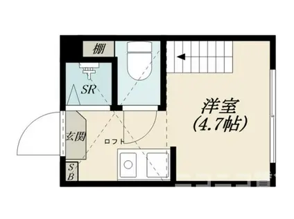 サンキャノーラ野方(ワンルーム/1階)の間取り写真
