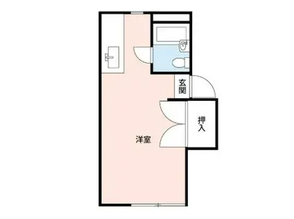 ラークヒルズ(ワンルーム/2階)の間取り写真