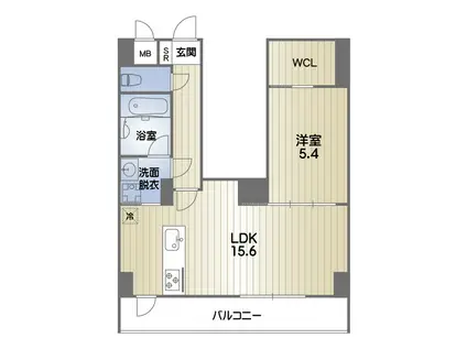 RISE KUMAMOTO EXE(1LDK/13階)の間取り写真