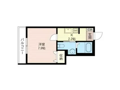 ノトル・シャトー・ルエスト(1K/1階)の間取り写真