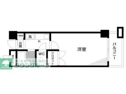 日神パレステージ玉川上水(1K/2階)の間取り写真