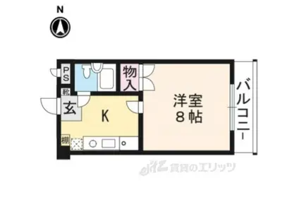 CASA338(1K/5階)の間取り写真