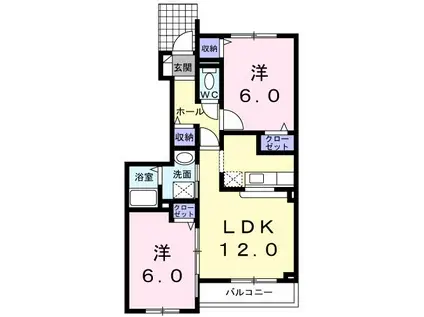 GARDENPLAZA(2LDK/1階)の間取り写真