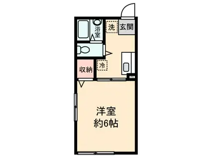 シティハイム NTハイツ(1K/2階)の間取り写真