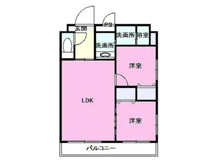 グランメゾン壷川(2LDK/3階)の間取り写真