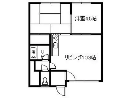 SEIWAマンション(2LDK/2階)の間取り写真