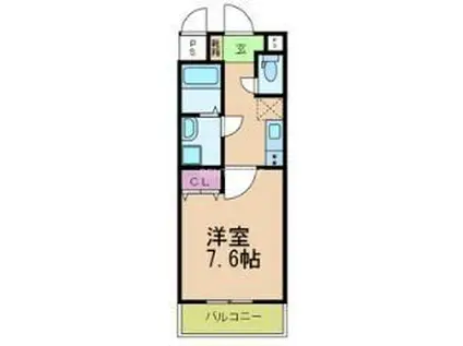 ルミエール久宝寺II(1K/5階)の間取り写真