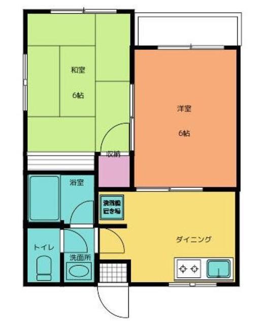 メゾンドールタニ(2DK/2階)の間取り写真