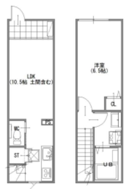 MOK-TERRACE HACHIOUJI(1LDK/1階)の間取り写真