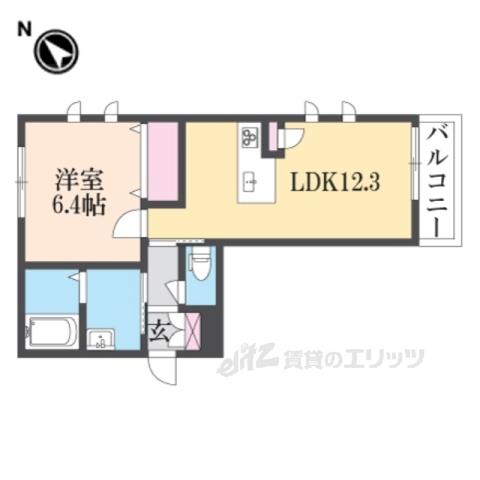グリーンヴィラ(1LDK/2階)の間取り写真