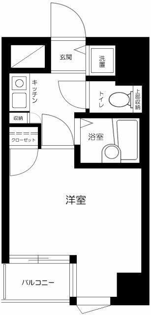 アイフェリーク日本橋(1K/9階)の間取り写真