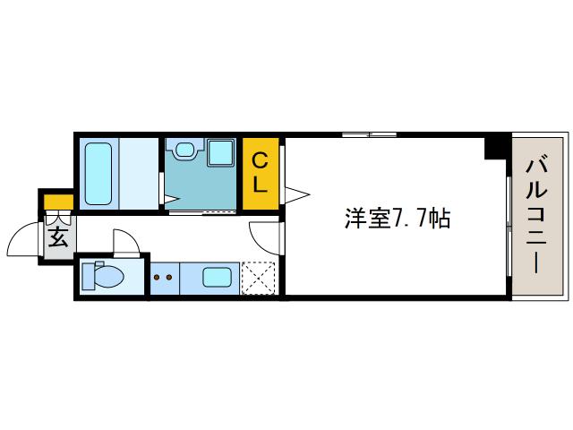 TOCCHI 1番館(1K/10階)の間取り写真