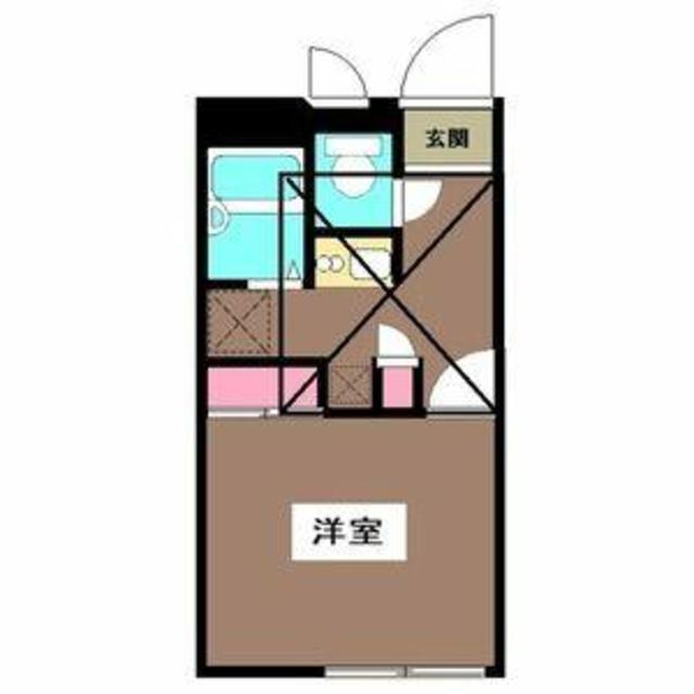オラシオン(1K/1階)の間取り写真