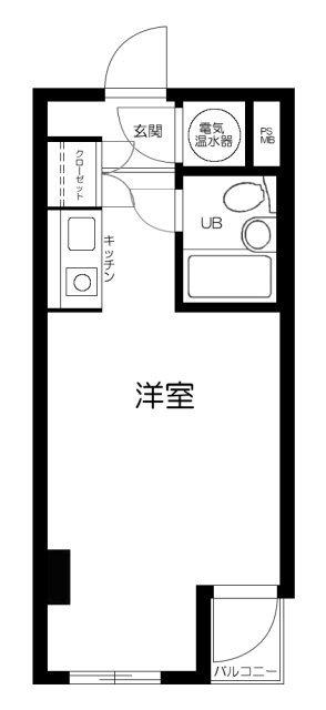 東新橋ビル(ワンルーム/4階)の間取り写真