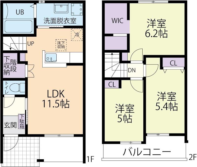 JUPITER II(3LDK/1階)の間取り写真