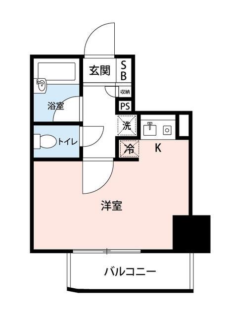 マイナビSTAYミライエ高輪台(1K/11階)の間取り写真