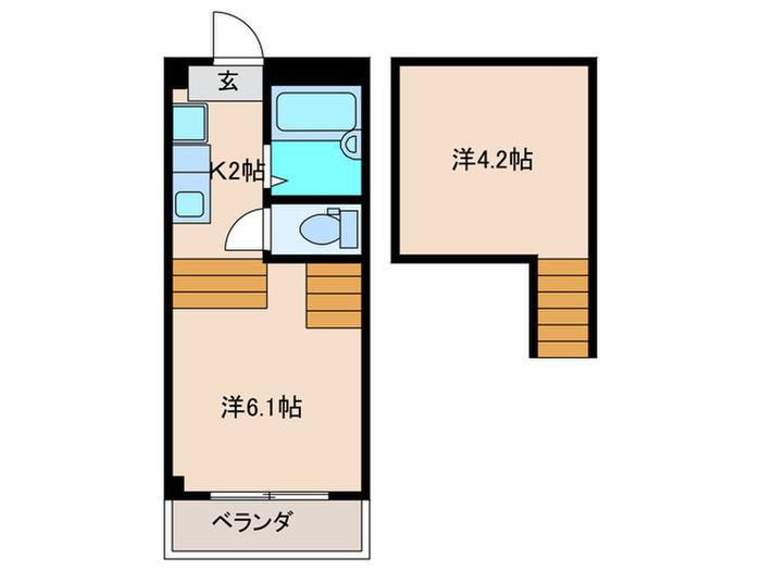 BS-1(2K/2階)の間取り写真