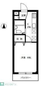 フォレスト保谷(1K/3階)の間取り写真