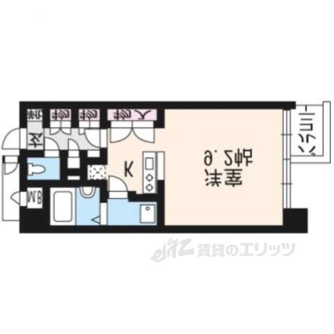 第47長栄フォルム御幸町(1K/4階)の間取り写真