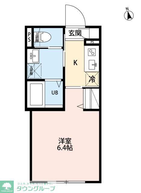 IDEN OAK(1K/3階)の間取り写真