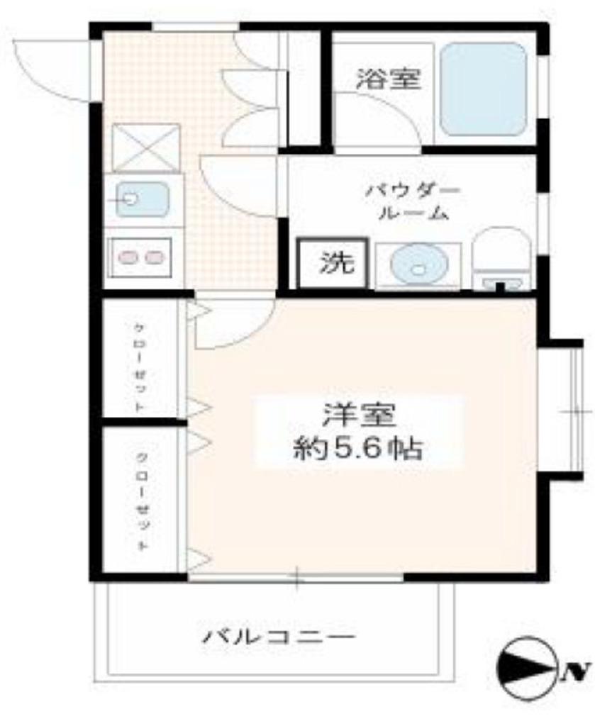 ヴィーヴ本郷(1K/7階)の間取り写真