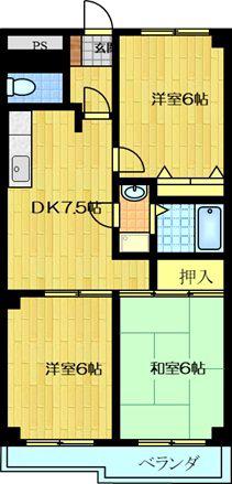 ルミエール(3DK/3階)の間取り写真